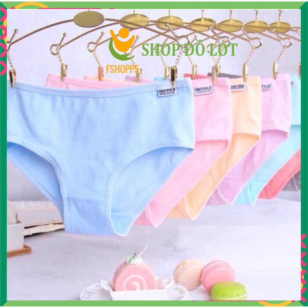 COMBO 5 Quần Lót Nữ. Quần Lót Cotton Trơn đáy kháng khuẩn Mềm Thấm Thoáng hàng việt nam LOTNU14