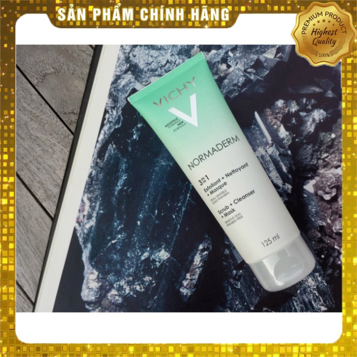 Kem Tẩy Tế Bào Chết Vichy Normaderm 3 in 1 125ml