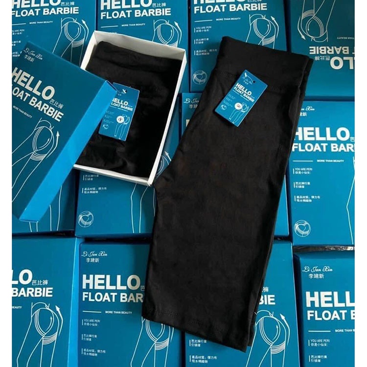 Quần lửng ngố legging hello nâng mông cạp cao hộp xanh