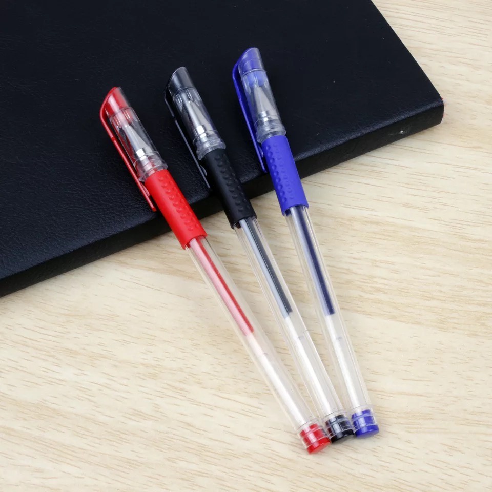 Bút bi nước văn phòng 0.5mm mực đều, bút bi nước viết êm tay không lem mực ra tay, bút bi giá rẻ, kèm ruột -BiBiGa