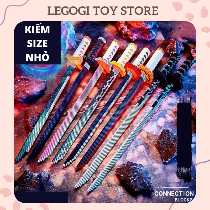 Đồ chơi lắp ráp Legogi SET KIẾM NHỎ - CÓ GIÁ ĐỠ xếp hình mô hình ghép