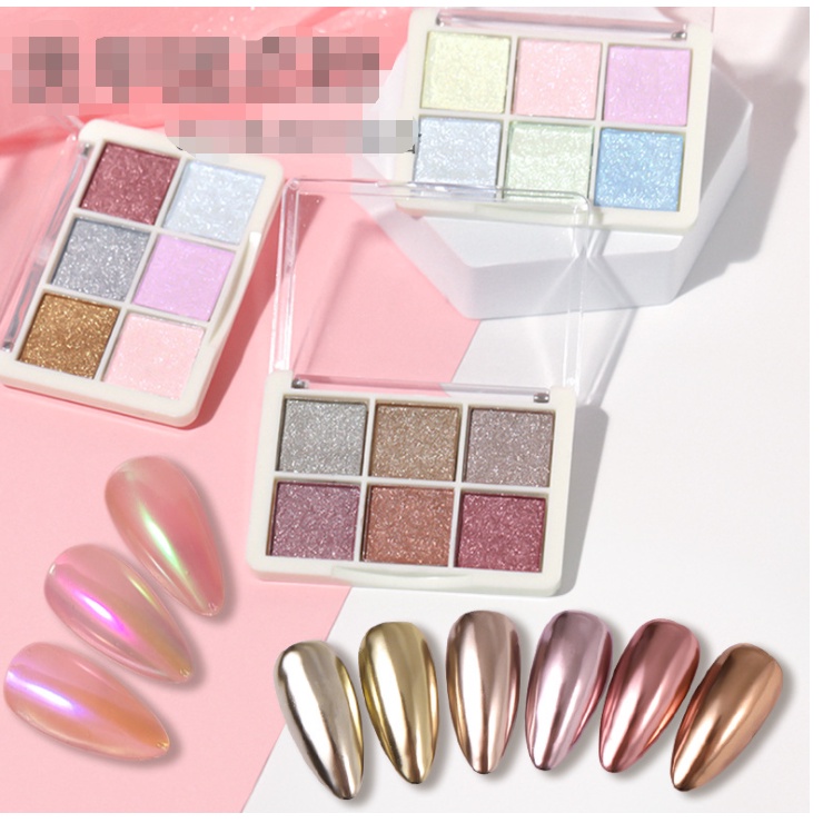 SET TRÁNG GƯƠNG 6 MÀU KÈM CỌ TRÁNG GƯƠNG