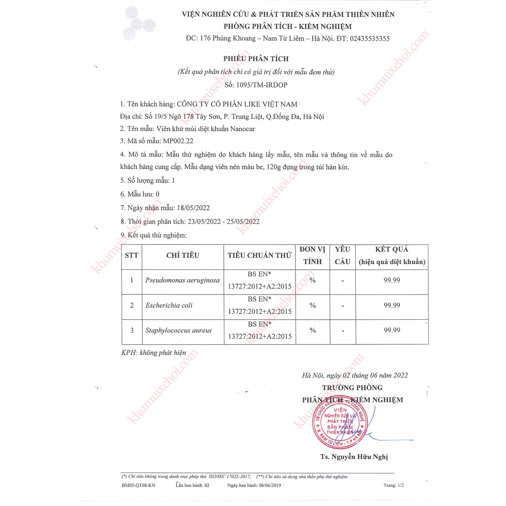 Viên nén Nano khử mùi ô tô Nanocar