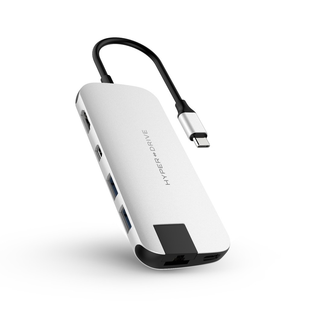 Cổng Chuyển Hyperdrive Slim 8in1 USB-C Hub Cho Macbook,PC,Devices Chính Hãng