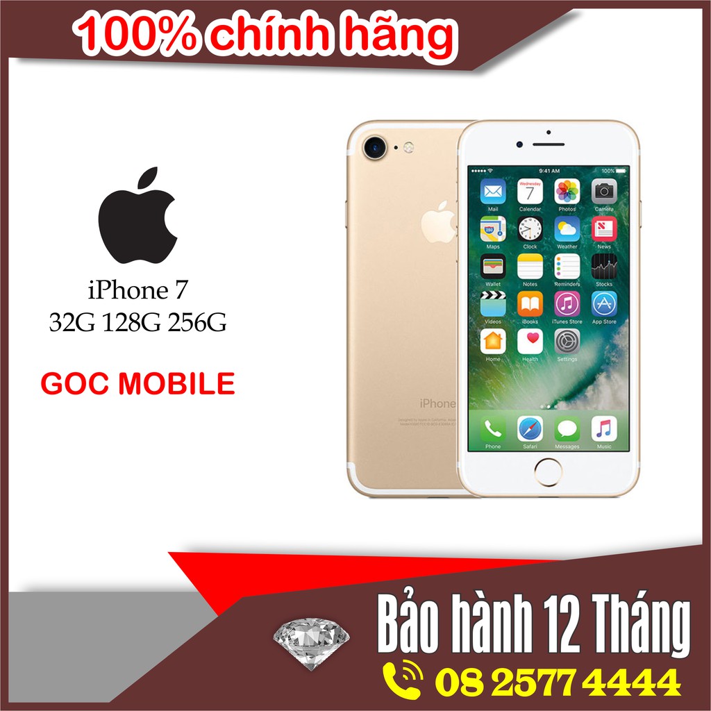 Điện thoại iphone 7 bộ nhớ 128G và 32G bản quốc tế và lock