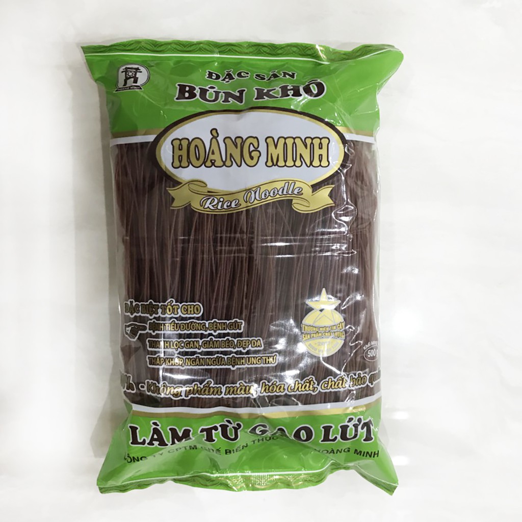 Bún, phở gạo lứt Hoàng Minh 500g, sản phẩm hỗ trợ người ăn kiêng | BigBuy360 - bigbuy360.vn