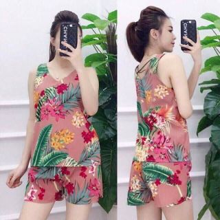 Bộ voan lụa hoa văn