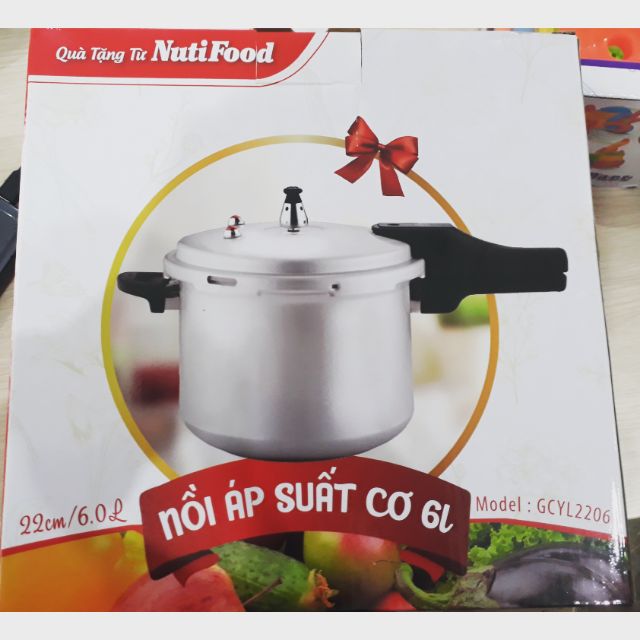 Nồi áp suất cơ 6 lít quà tặng từ NutiFood
