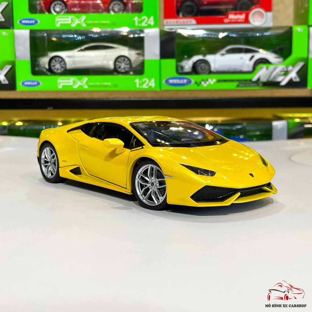 Mô hình xe trưng bày Lamborghini-Huracan LP610 tỉ lệ 1:24 hãng Welly