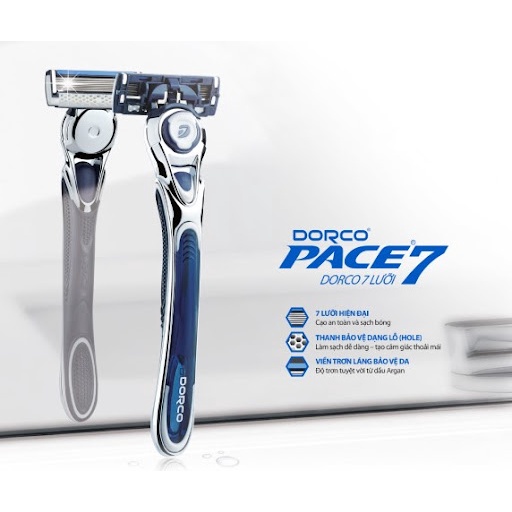 Dorco Pace 7 Dao Cạo Râu 7 Lưỡi Hàng Xuất Mỹ Cao Cấp