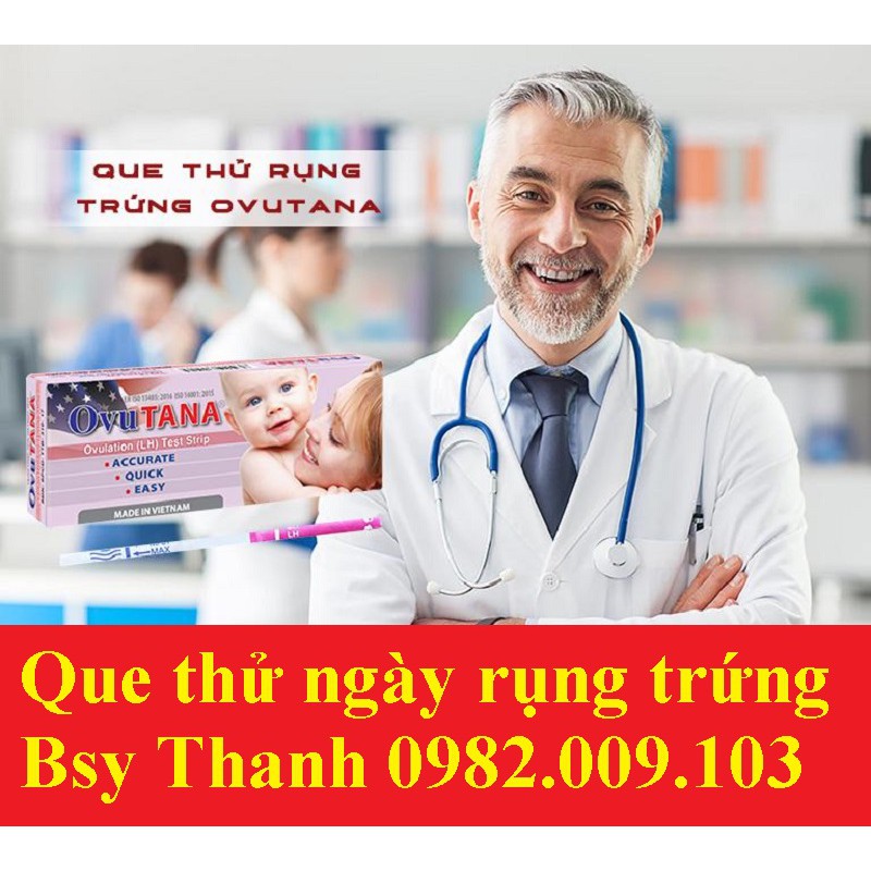 (CHE TÊN) Que thử thai + thử rụng trứng QuickSeven OvuTana,hiệu quả tức thì,chính xác tuyệt đối [Ovu Tana Quick Seven]