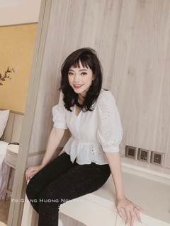 Áo peplum thô ren