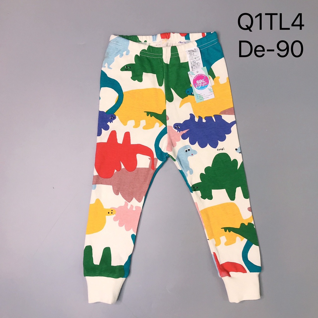 Quần dài cotton thun tăm lộn xộn dễ thương Nga Fish Q1TL4