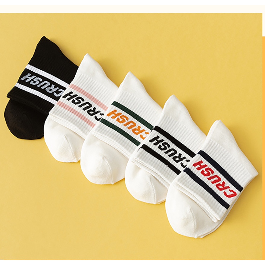 Vớ Cổ Trung Crush Chất Mỏng - Tất Crush Mỏng Cổ Trung