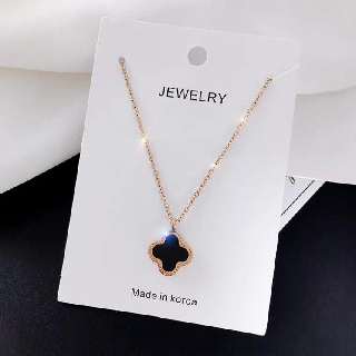 [HÀNG CAO CẤP] Vòng Cổ Nữ, Dây Chuyền Titan Không Han Gỉ - Mẫu Cỏ 4 Lá May Mắn