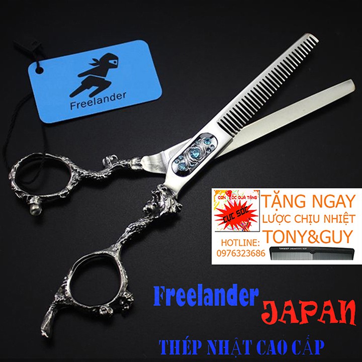 Bộ Kéo Cắt Tóc Chuyên Nghiệp Nhập Khẩu Freelander Tặng Bao Da Và 2 Lược Tony & Guy