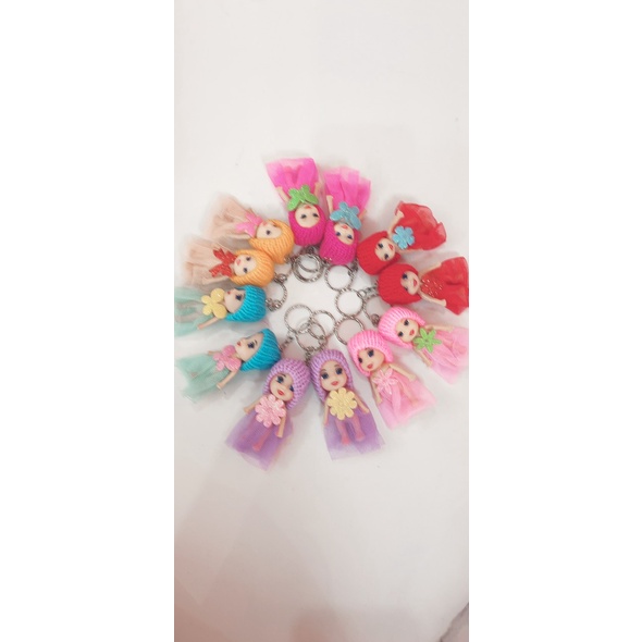 Búp bê chibi có móc khóa treo cặp xinh xắn 10cm