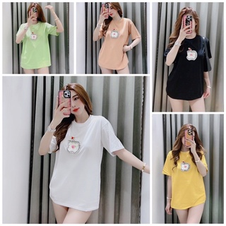 Áo thun đính hạt form rộng oversize (bao chất đẹp)