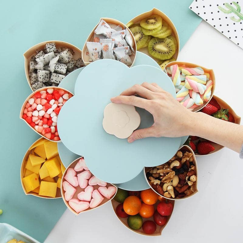 Khay Mứt Tết 2 Tầng,Hộp Đựng Bánh Kẹo Ngày Tết 2021 Có Khe Cắm Điện Thoại, Đa Năng Tiện Dụng