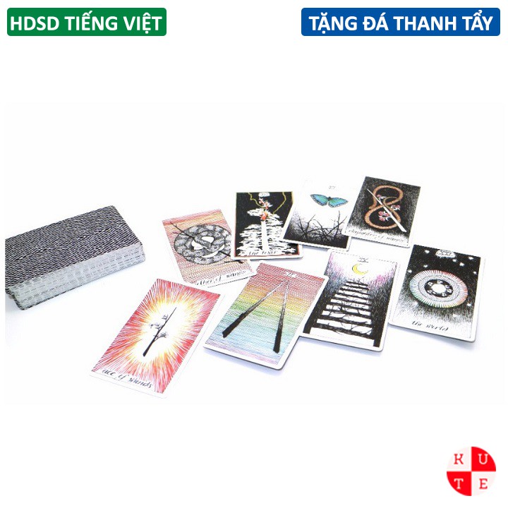 Bộ Bài Tarot The Wild Unknown 78 Lá Bài Tặng Đá Thanh Tẩy Và Hướng Dẫn Tiếng Việt C11