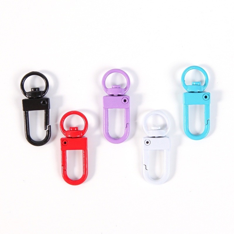 1 Móc Khóa Hình Chữ U Xoay 360 Độ Bằng Kim Loại Chuyên Dụng Cho Gắn Chìa Khóa DIY