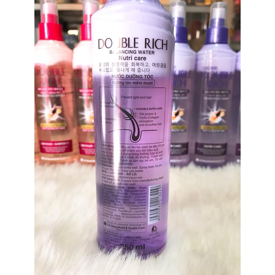 (250ml) Nước Xịt Dưỡng Tóc Double Rich Chính Hãng Cty | BigBuy360 - bigbuy360.vn