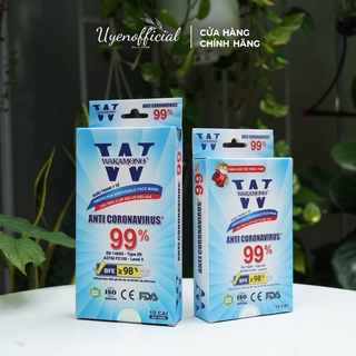 Khẩu trang Wakamono Trẻ em - (4 Lớp, Hộp 10 Cái)