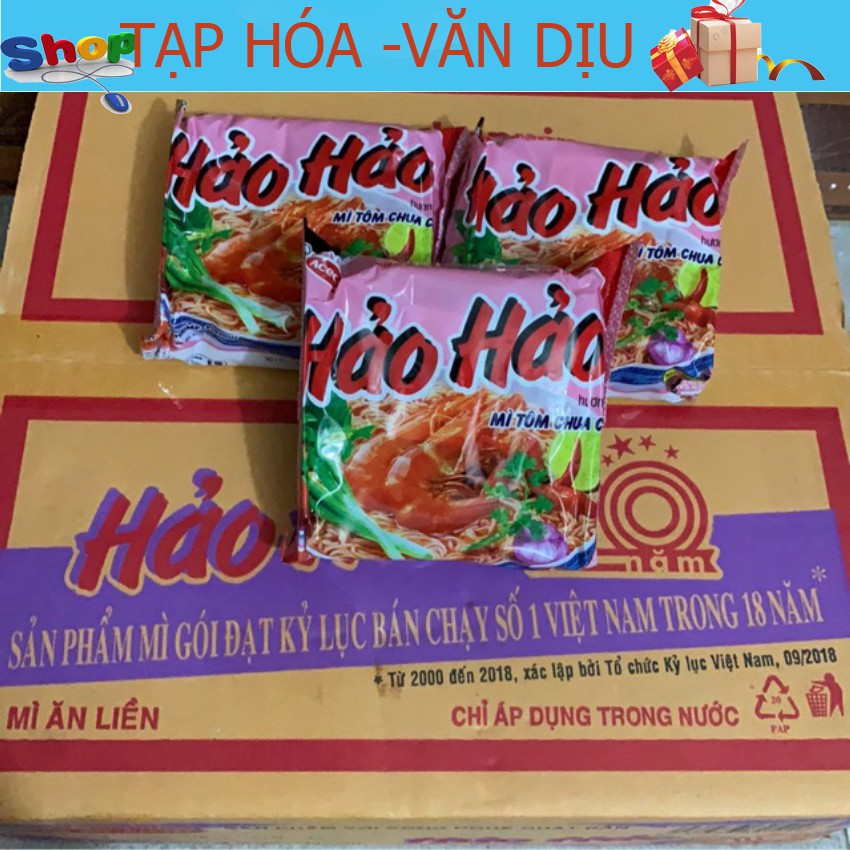 Combo 10 gói Mì tôm chua cay Hảo Hảo 75g  ✅còn hàng ✅ tạp hóa Văn Dịu