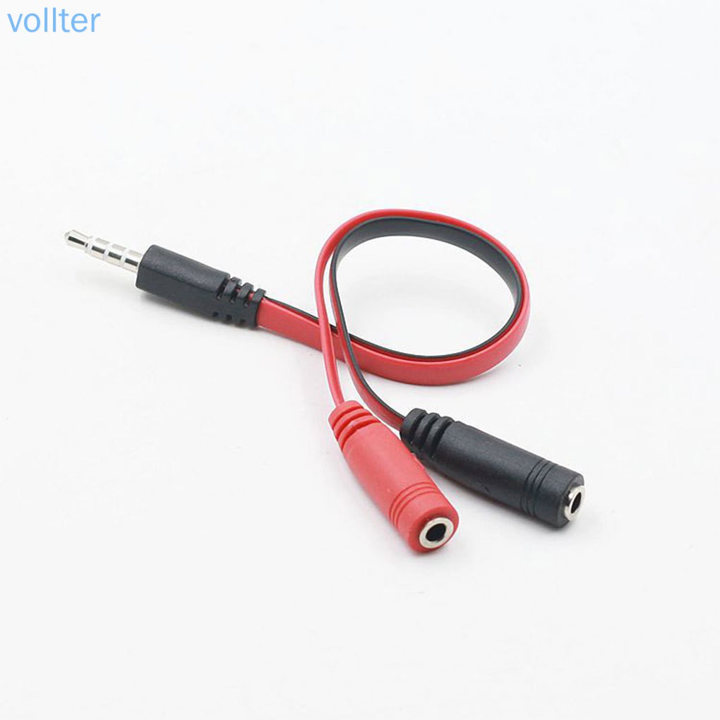 Cáp chia tai nghe AUX jack cắm 3.5mm sang 2 cổng cắm 3.5mm chất lượng cao