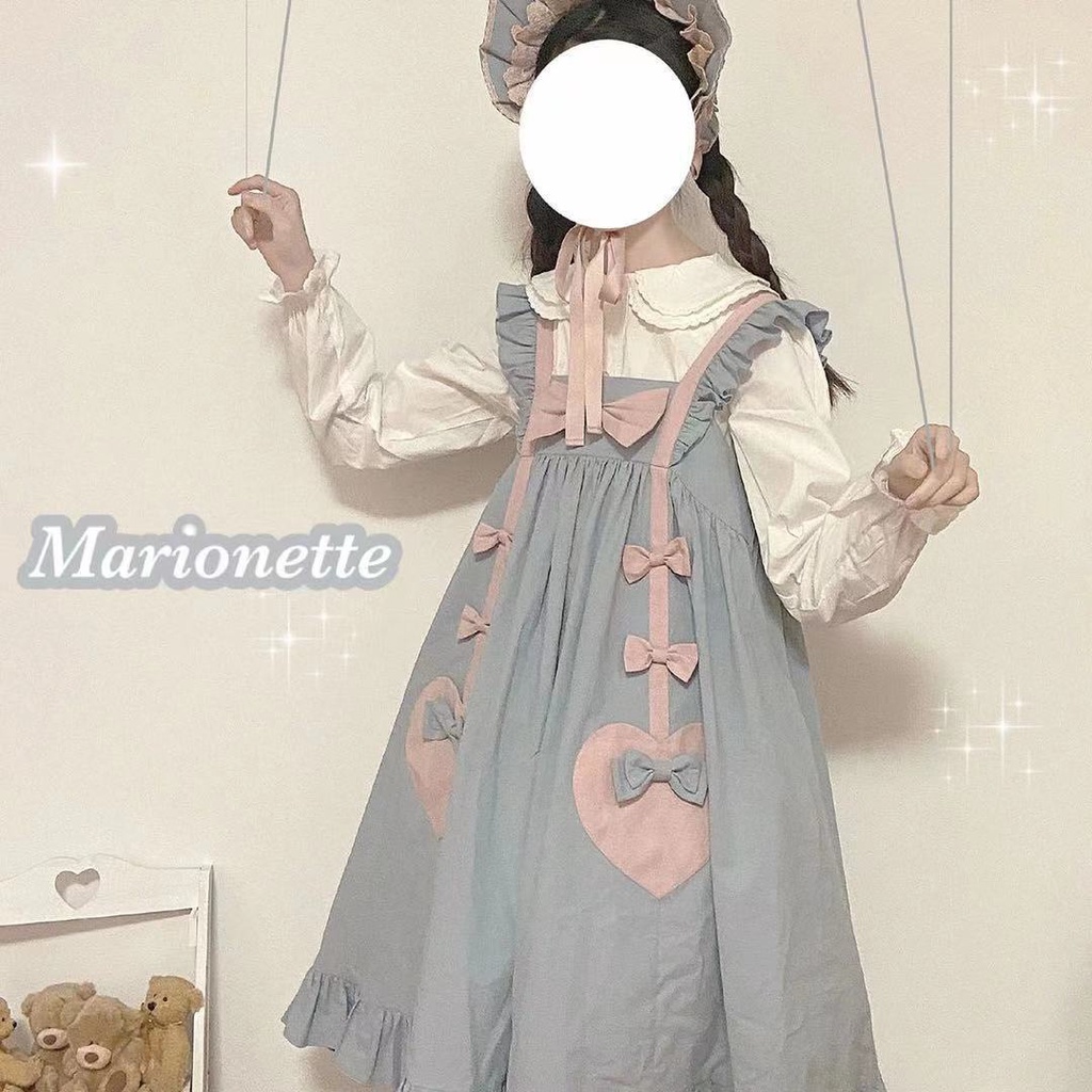 Đầm Lolita Dáng Rộng Chất Liệu Mềm Mại Dễ Thương Xinh Xắn Cho Bé