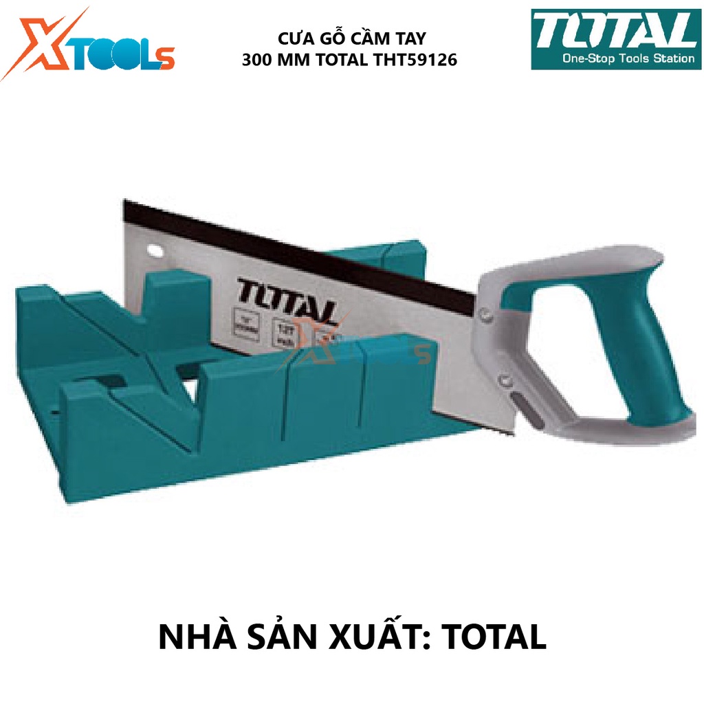 Bộ cưa gỗ cầm tay Total THT59126 | Cưa gỗ bén, lưỡi cưa thép cao cấp, không cong. [CHÍNH HÃNG] [XTOOLS]