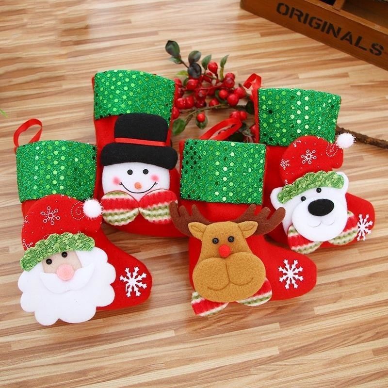 1 Chiếc Tất Treo Trang Trí Cây Thông Giáng Sinh
