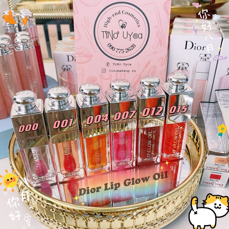 💋  SON DƯỠNG DIOR LIP GLOW OIL FULLBOX/UNBOX 001,004,007,012,015,000