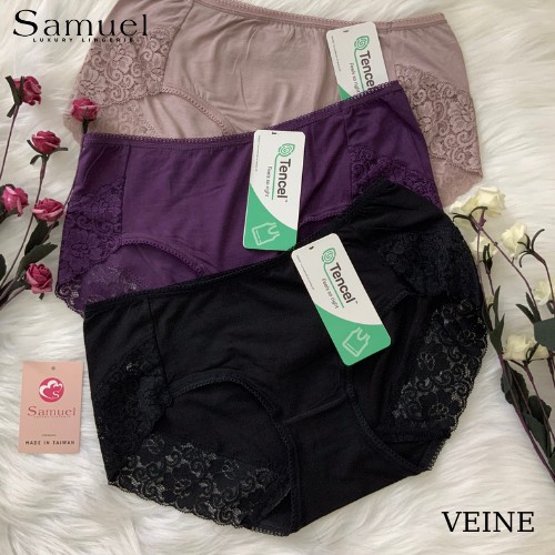 Quần lót nữ SAMUEL VEINE nhập khẩu Đài Loan Lưng cao vải Tencel cao cấp mềm mại hút ẩm chống mồ hôi