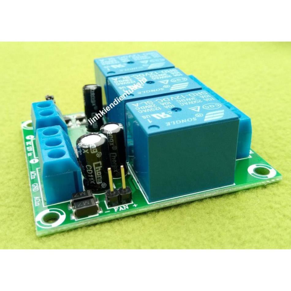 Mạch bảo vệ loa 3 kênh cho mạch 2.1 - nguồn DC / AC đơn / AC đôi