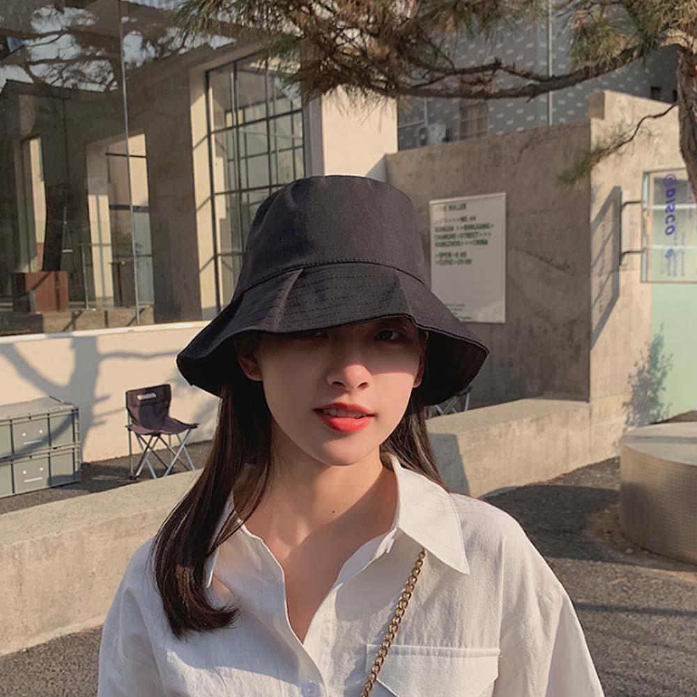 Nón Bucket Chất Liệu Cotton Màu Sắc Ngọt Ngào Thời Trang Mùa Hè