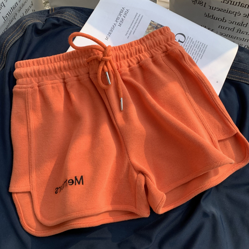 2021 Summer new casual Pants outside sports shorts Women mid-waist five-point wide-legged pants