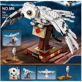 Đồ chơi Lắp ráp Mô hình Harry Potter Hedwig Messenger Owl Ornaments M6