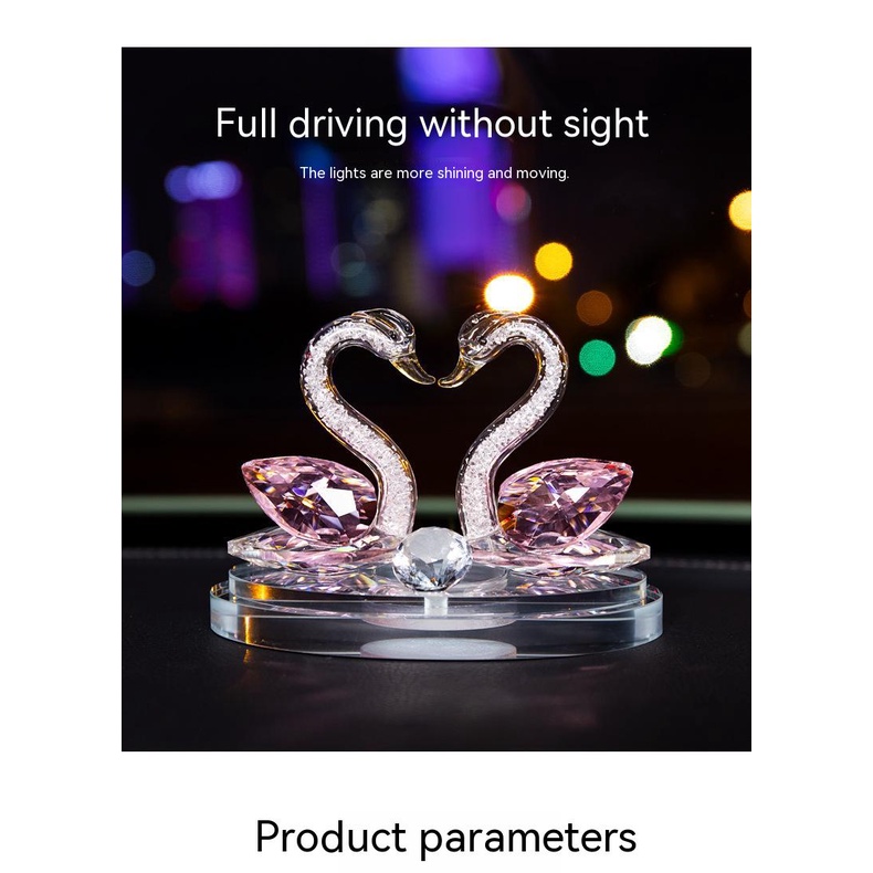 Phụ Kiện Khuếch Tán Nước Hoa Hình Thiên Nga Đính Đá Xinh Xắn Trang Trí Nội Thất Xe Hơi