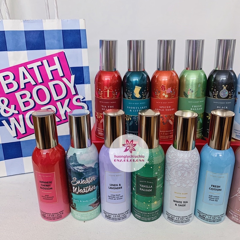 Xịt thơm phòng Bath and Body Works 42,5g nhiều mùi