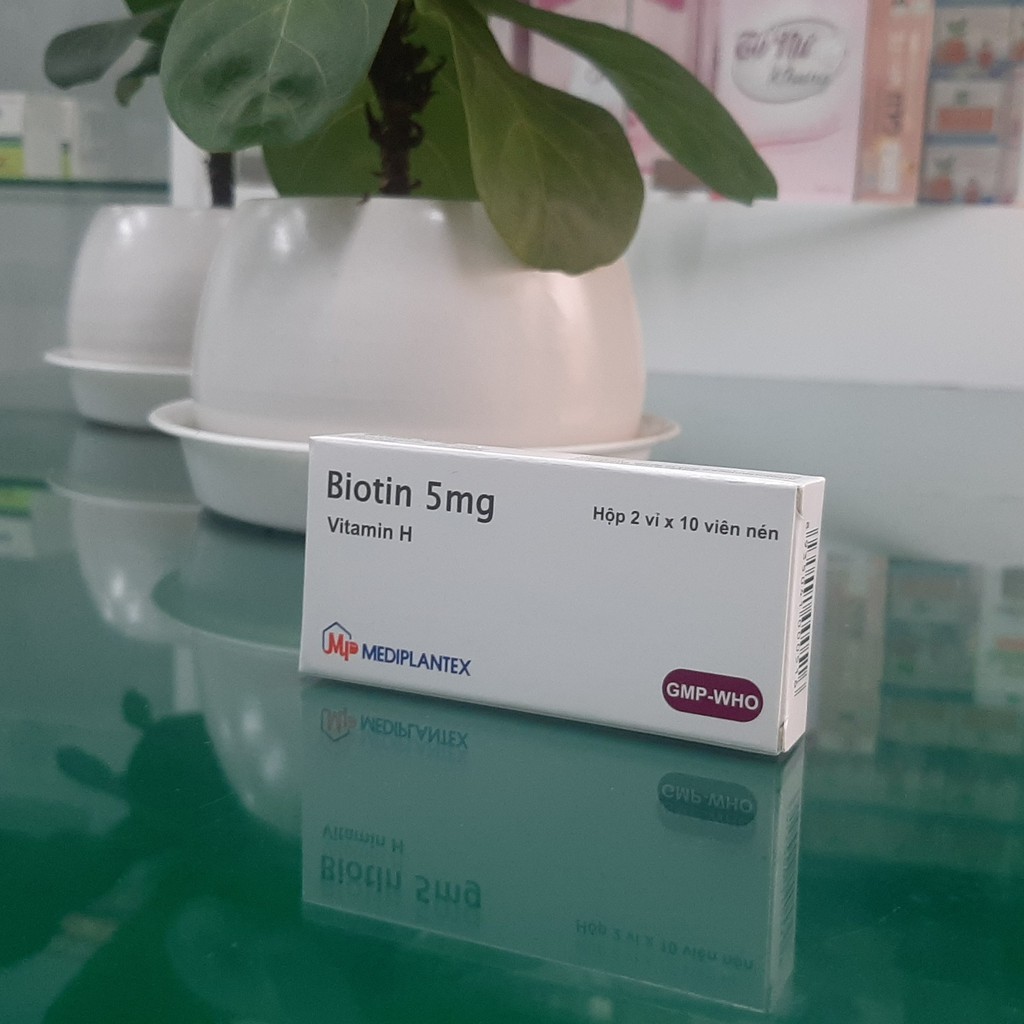 Biotin – Bổ sung vitamin H (B7), vitamin B5 cải thiện giúp tóc mọc nhanh, dày và móng khỏe, giảm gãy (Hộp 20 viên) | BigBuy360 - bigbuy360.vn