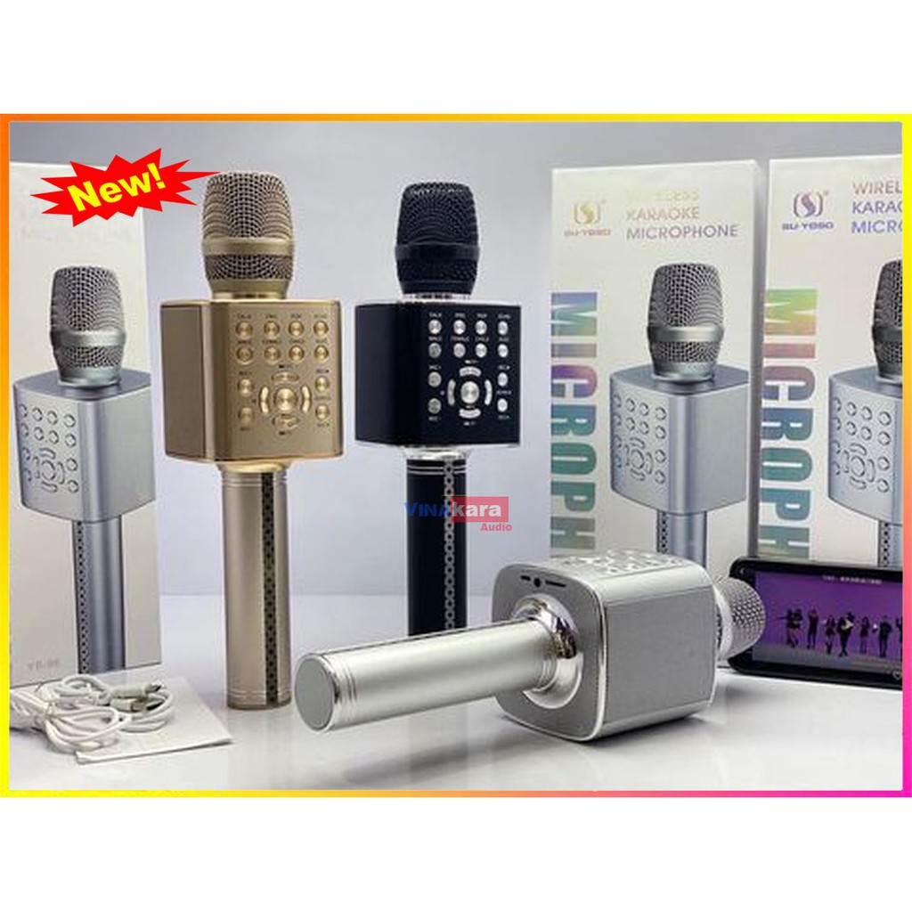 Micro karaoke bluetooth  YS-08, YS-90,  YS-91, YS-92, YS-93, YS-97, YS-96, YS-95, Mic hát to rõ, âm thanh trung thực