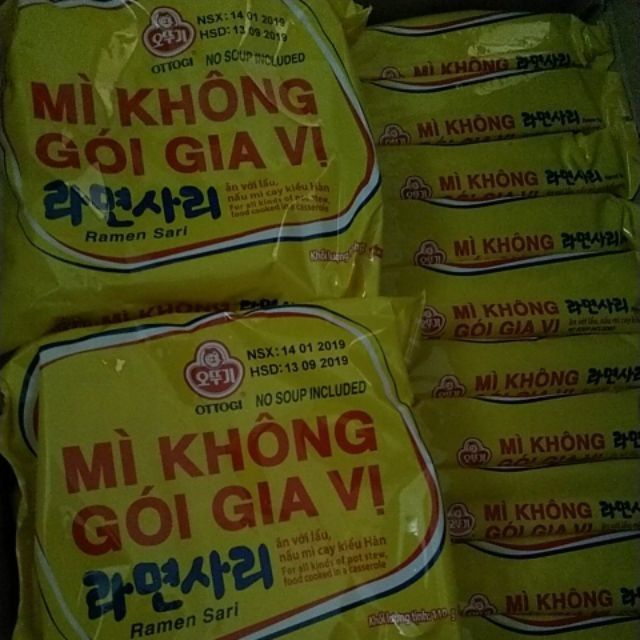 48 Gói mì không gia vị Hàn Quốc 110g