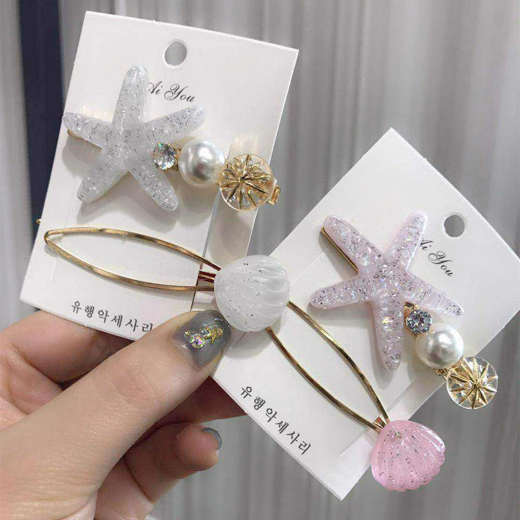 Kẹp tóc hình sao biển thời trang Hàn Quốc dễ thương