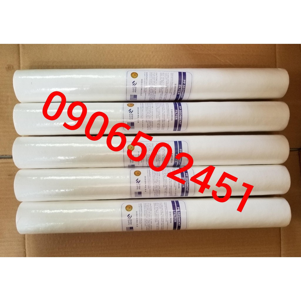 (Ảnh thật) Bộ 3 lõi lọc nước số 1 PP 20 inch tem chuẩn USA