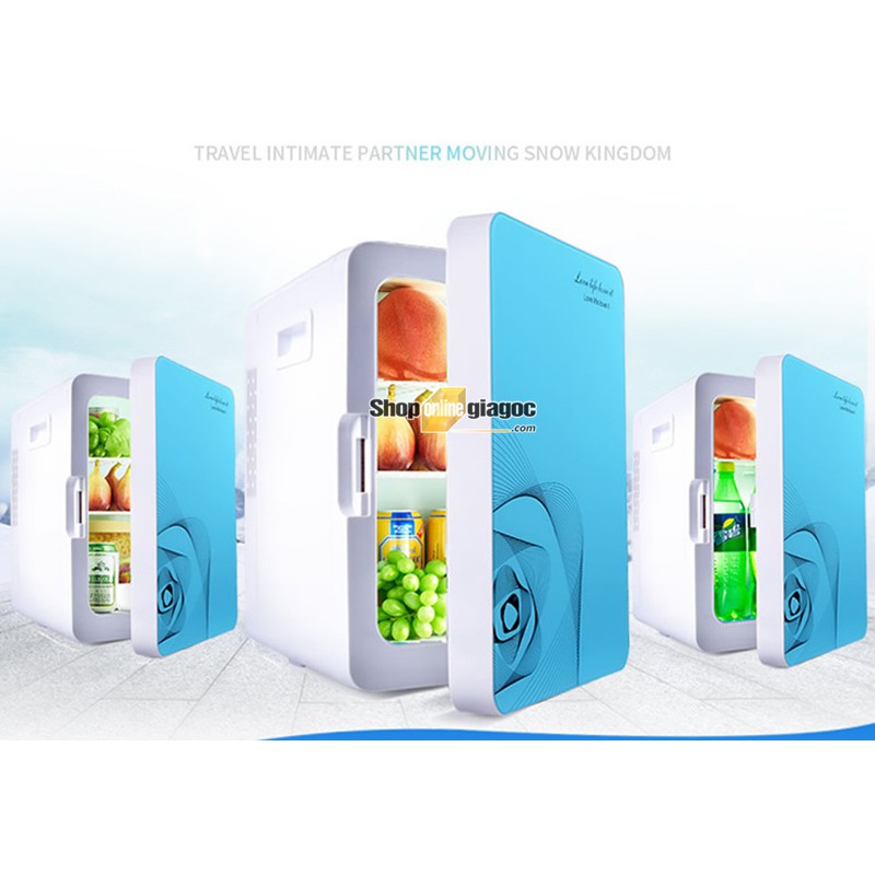 Tủ Lạnh Mini Cho Ô Tô 12V-220V 20 Lít (Làm Mát Và Giữ Ấm)