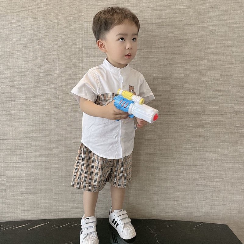 Đồ bộ bé trai và đồ bộ bé gái 8-18kg AM954 - bộ quần áo trẻ em cộc tay cổ trụ TTR252