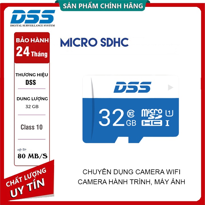 Thẻ nhớ hãng Sandisk 32G ultra | DSS 32GB tốc độ Cao - Chuyên dụng Camera Hành trình, Cam Wifi
