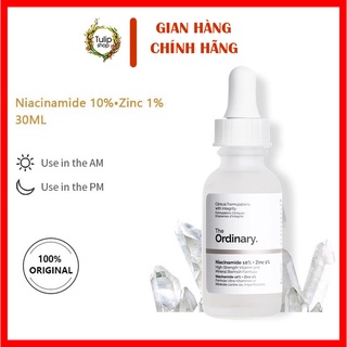 Serum The Ordinary Niacinamide 10%+Zinc 1% giảm mụn,se khít lỗ chân lông, trắng sáng da