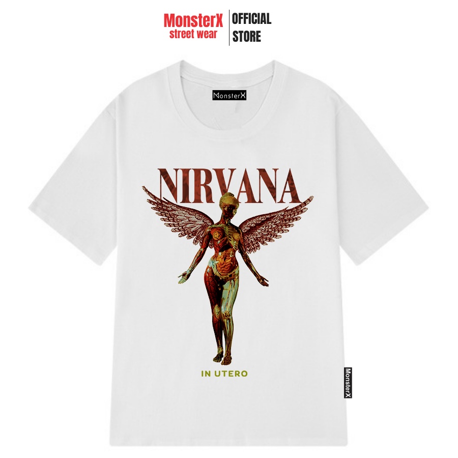 Áo thun unisex MONSTER X STREET Nirvana Signature phông tay lỡ nam nữ form rộng Local Brand